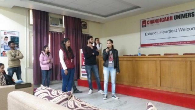 Lecture with Chandigarh university students on Talent Development