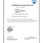Authorization Re-seller Certificate - ASV Analytical Pvt. Ltd.